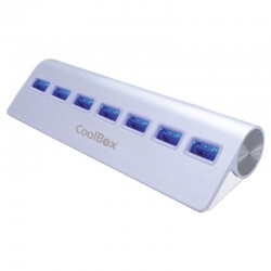 HUB USB COOLBOX 7 PUERTOS USB 3.0 ALUMINIO