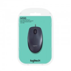 RATON LOGITECH M100 USB BLACK