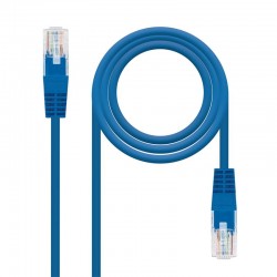 CABLE DE RED CAT.6 UTP 0.5M NANOCABLE BLUE