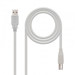 CABLE USB IMPRESORA AM/BM 4.5M NANOCABLE WHITE