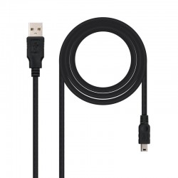 CABLE USB 2.0 TIPO AM-MINI USB 5 PIN M 1,8M NANOCABLE