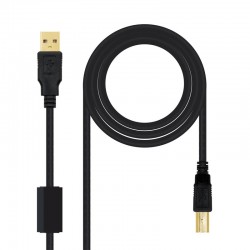 CABLE USB IMPRESORA 2.0 AM/BM 3M HQ C NANOCABLE