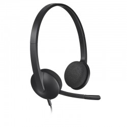 AURICULARES+ MICROFONO LOGITECH H340 USB BLACK