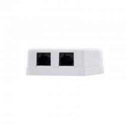 REGLETA DE PARED NANOCABLE 2XRJ45 CAT.6 UTP WHITE