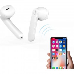 AURICULARES PHOENIX EARPODS BLUETOOH 5.0 50MAH WHITE GOOGLE ASSISTANT SIRI