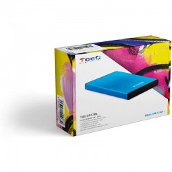 CAJA EXTERNA TOOQ TQE-2527B HDD 2.5 SATA USB 3.0 BLUE