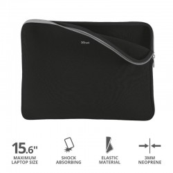 FUNDA PROTECTORA TRUST SLEEVE 15.6 TRUST BLACK