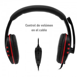 AURICULARES + MICROFONO PHOENIX HYDRA GAMING BLACK/RED