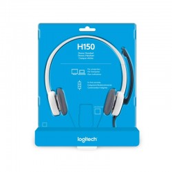 AURICULARES + MICROFONO LOGITECH H150 WHITE