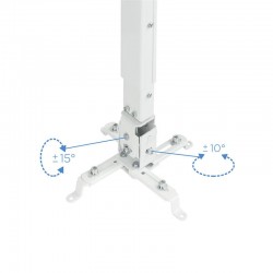 SOPORTE PROYECTOR TOOQ TECHO INCLINABLE WHITE