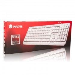 TECLADO NGS SPIKE USB WHITE