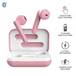 AURICULARES TRUST PRIMO TOUCH EARPHONES BLUETOOTH WIRELESS PINK