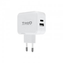 CARGADOR SMARTPHONE/TABLET TOOQ 12W USB 3.0 + 15W USB-C WHITE