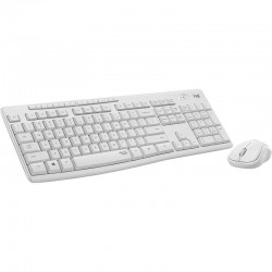 TECLADO + RATON LOGITECH MK295 WIRELESS WHITE