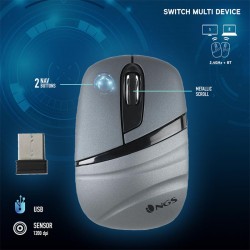 RATON NGS ASH DUAL WIRELESS + BLUETOOTH MULTIMODE GREY