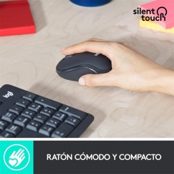 TECLADO + RATON LOGITECH MK295 WIRELESS SILENT GRAFITO