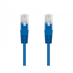 CABLE DE RED CAT.6 UTP 0.25M NANOCABLE BLUE