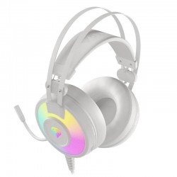 AURICULARES + MICROFONO GENESIS NEON 600 GAMING USB WHITE RGB