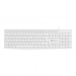 TECLADO NATEC NAUTILUS SLIM LAYOUT USB WHITE