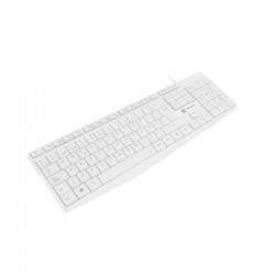 TECLADO NATEC NAUTILUS SLIM LAYOUT USB WHITE