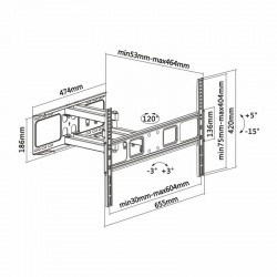 SOPORTE TV MONITOR AISENS 37-70 40KG INCLINABLE/GIRATORIO