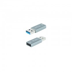 ADAPTADOR NANOCABLE USB-AM 3.1 A USB-C USB-A/M-USB-C/H 10G GREY