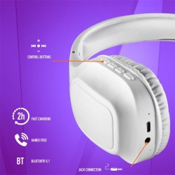 AURICULARES NGS ARTICAWRATH BLUETOOTH WIRELESS WHITE