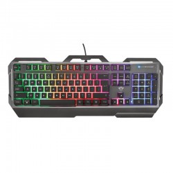 TECLADO TRUST GAMING GXT856 TORAC METALICO USB RGB