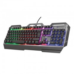 TECLADO TRUST GAMING GXT856 TORAC METALICO USB RGB