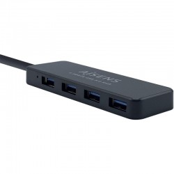 HUB USB AISENS 4 PUERTOS USB 3.0 BLACK