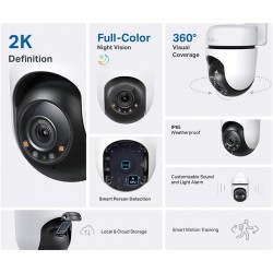 CAMARA IP TP-LINK TAPO C510W WIFI 360º FHD IP65 2K MOTORIZADA EXTERIOR