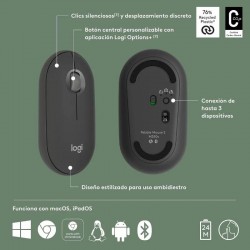 RATON LOGITECH PEBBLE 2 M350S WIRELESS BLACK