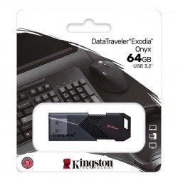 PEN DRIVE 64GB KINGSTON EXODIA ONYX USB 3.2 BLACK