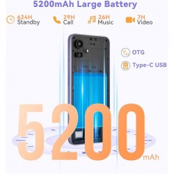 SMARTPHONE CUBOT NOTE 50 6.56 90HZ 8GB/256GB/NFC/4G 50MPX 5200MAH BLACK