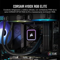 REFRIGERACION LIQUIDA CPU CORSAIR H100X RGB ELITE 240MM BLACK