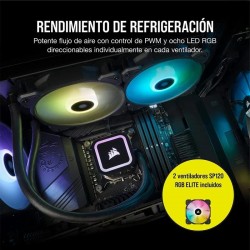 REFRIGERACION LIQUIDA CPU CORSAIR H100X RGB ELITE 240MM BLACK