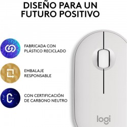 RATON LOGITECH PEBBLE 2 M350S WIRELESS WHITE