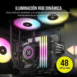 REFRIGERACION LIQUIDA CPU CORSAIR H150I RGB ELITE LCD XT 360MM BLACK