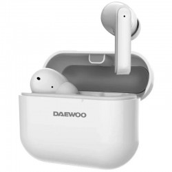 AURICULARES DAEWOO DW2002 BLUETOOTH 5.3 WIRELESS CON ESTUCHE DE CARGA WHITE