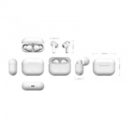 AURICULARES DAEWOO DW2002 BLUETOOTH 5.3 WIRELESS CON ESTUCHE DE CARGA WHITE