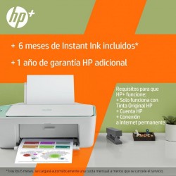 IMPRESORA HP DESKJET MULTIFUNCION 2722E COLOR WIFI WHITE/GREEN