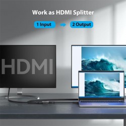 CONMUTADOR DUPLICADOR VENTION HDMI/H - X2 HDMI/H BIDIRECCIONAL