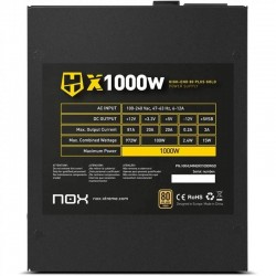 FUENTE DE ALIMENTACION NOX HUMMER X 1000W  80+ MODULAR ATX GOLD