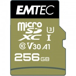 MEMORIA MICRO SD 256GB EMTEC SPEEDIN PRO C10 + ADAPTADOR SD