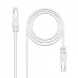 CABLE DE RED CAT.6 UTP 0.25M NANOCABLE WHITE