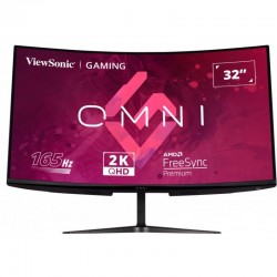 MONITOR GAMING VIEWSONIC 32? 165HZ QHD CURVO MULTIM ERGO HDMI DP 3YR GAR