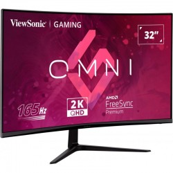 MONITOR GAMING VIEWSONIC 32? 165HZ QHD CURVO MULTIM ERGO HDMI DP 3YR GAR