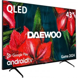 TELEVISOR QLED DAEWOO 43 4K UHD USB SMART TV ANDROID WIFI BLUETOOTH DOLBY