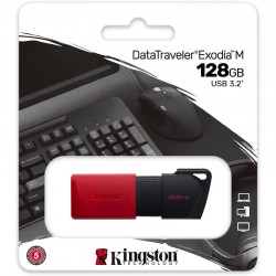 PEN DRIVE 128GB KINGSTON EXODIA USB 3.2 RED