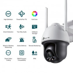 CAMARA IP TP-LINK VIGI PT EXTERIOR 4MP 4MM IR 30M 4G